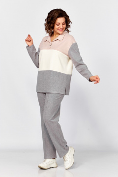 Брюки, джемпер БагираАнТа 1074 серый - фото 5