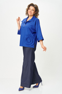 Блуза Michel chic 786/1 василек - фото 3