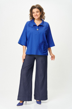 Блуза Michel chic 786/1 василек - фото 2