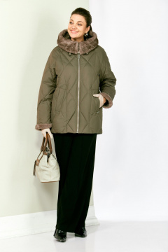 Куртка Shetti 2202 олива - фото 2