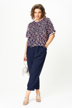 Брюки, джемпер Michel chic 1440 темно-синий - фото 1