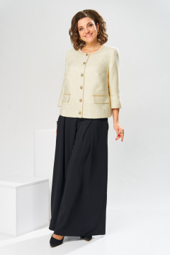 Брюки, жакет Romanovich Style 2-2848 молочный/черный - фото 4