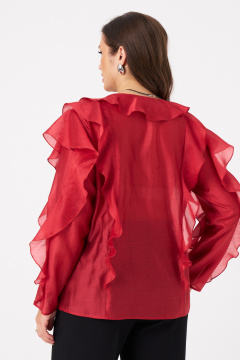 Блуза Панда 103240 терракотовый - фото 5