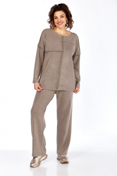 Брюки, джемпер Диомант 2017 капучино - фото 1