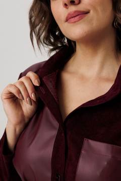 Платье Anelli 1726 вишневый_парфе - фото 3