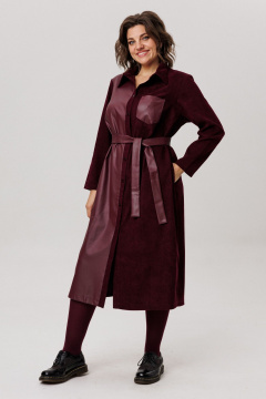 Платье Anelli 1726 вишневый_парфе - фото 2