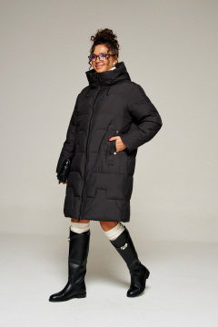 Пальто Beautiful&Free 8018 черный - фото 2