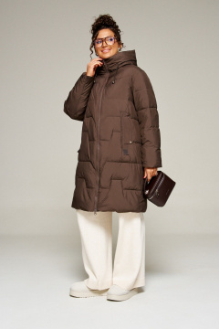 Пальто Beautiful&Free 8018 шоколадный - фото 3