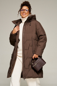 Пальто Beautiful&Free 8018 шоколадный - фото 1