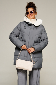 Пальто Beautiful&Free 8021 графит - фото 5