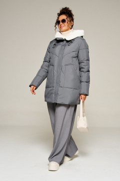 Пальто Beautiful&Free 8021 графит - фото 4