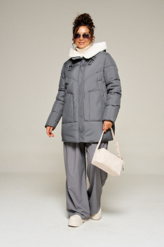 Пальто Beautiful&Free 8021 графит - фото 3