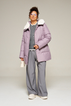 Пальто Beautiful&Free 8021 лиловый - фото 4