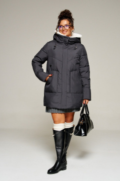 Пальто Beautiful&Free 8021 черный - фото 4