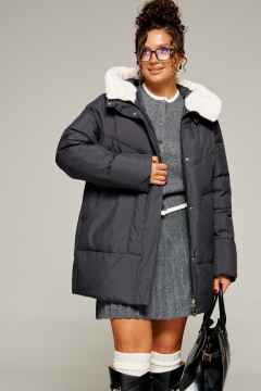 Пальто Beautiful&Free 8021 черный - фото 2