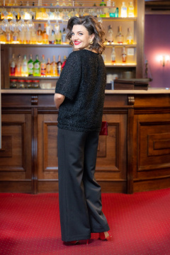 Брюки, топ VI ORO VR-1233 черный - фото 5