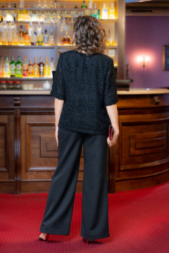 Брюки, топ VI ORO VR-1233 черный - фото 4