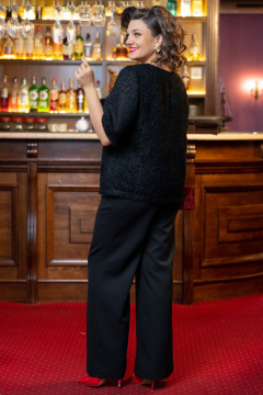 Брюки, топ VI ORO VR-1233 черный - фото 3