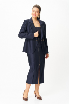 Жакет, юбка Bonna Image 1016/3 синий - фото 5
