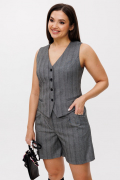 Шорты Anelli 1403.2 грей_лайн - фото 3