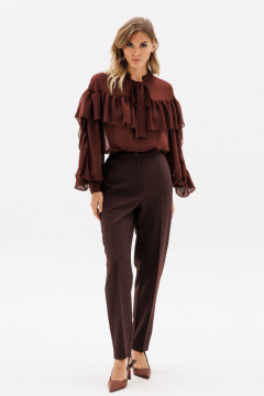 Брюки EOLA 2912.1 темный_шоколад_меланж - фото 5