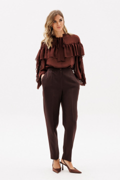 Брюки EOLA 2912.1 темный_шоколад_меланж - фото 3