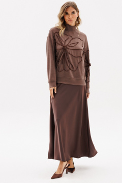Юбка EOLA 2932.1. шоколад - фото 1