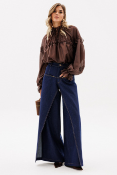 Блуза EOLA 2936 шоколад - фото 5