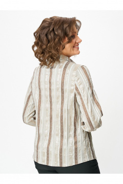 Блуза Zlata 4459 серо-бежевый - фото 5