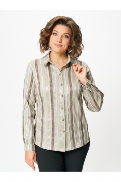 Блуза Zlata 4459 серо-бежевый - фото 1