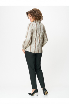 Блуза Zlata 4459 серо-бежевый - фото 4