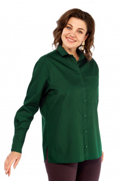 Рубашка Avenue 0301-13 темно-зеленый - фото 5