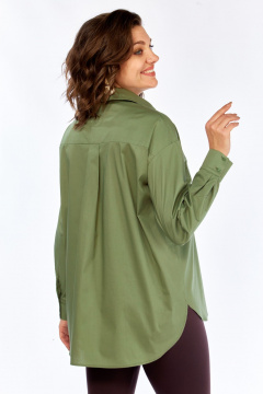Рубашка Avenue 0343 оливка - фото 5