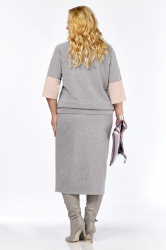 Джемпер, юбка БагираАнТа 1078 серый - фото 2