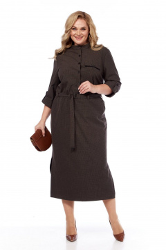Платье СиБон 0267 коричневый - фото 1