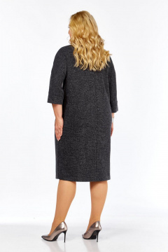 Платье СиБон 0215 темный-серый - фото 3