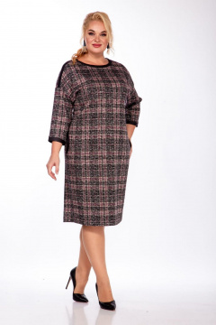 Платье СиБон 0320 клетка - фото 1