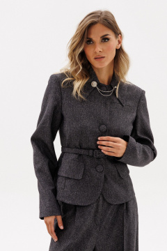 Жакет EOLA 2960.1 темно-серый_меланж - фото 5