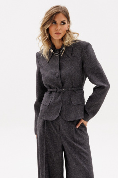 Жакет EOLA 2960.1 темно-серый_меланж - фото 4