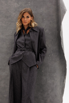 Жакет EOLA 2960.2 темно-серый_меланж - фото 2