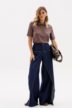 Джемпер EOLA 2975 светлый-шоколад - фото 4