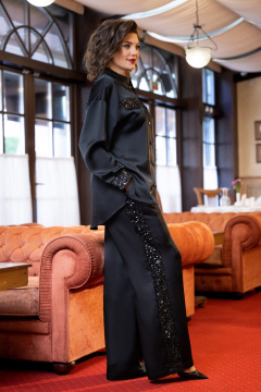 Блуза, брюки VI ORO VR-1235 черный - фото 5