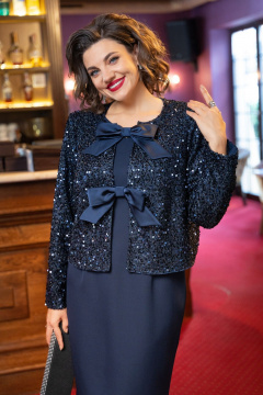 Бомбер, платье VI ORO VR-1234 синий - фото 3