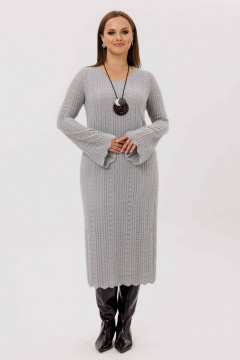 Платье Mislana 1239 серый - фото 2