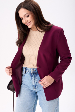 Жакет Mislana 804 бордо - фото 5