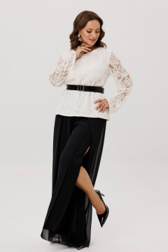 Блуза, брюки INVITE 6122 белый/черный - фото 1