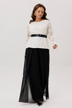 Блуза, брюки INVITE 6122 белый/черный - фото 4