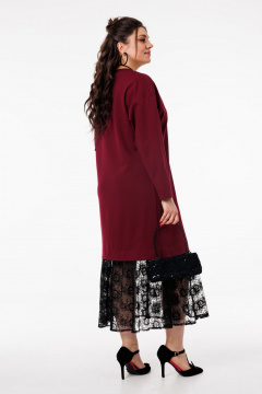 Платье Anelli 1739 винный_соблазн - фото 3