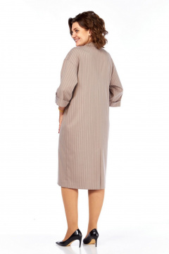 Платье Милора-стиль 1395 песочный_полоска - фото 5