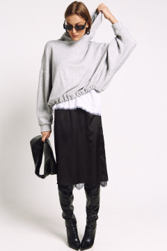 Худи MilMil 1245 серый - фото 2